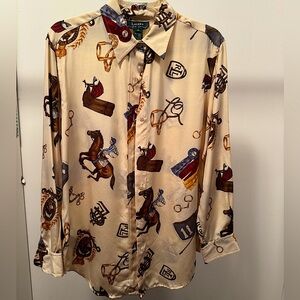 RALPH LAUREN | 100% SILK VINTAGE 90’s SHIRT